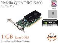  Nvidia Quadro K600 1GB DDR3 for Apple Mac Pro Mojave à Sequoia    GT120 Metal