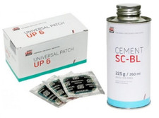 Colle et rustine UP6 pour réparation pneu tubeless Tip Top 