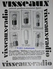 PUBLICITE VISSEAUX RADIO LAMPE