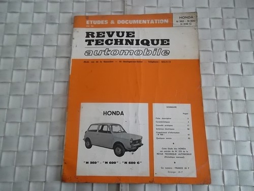 Revue technique honda 360 - 360,