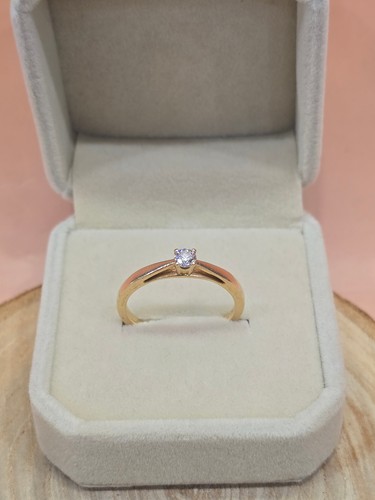 Bague type solitaire - , or