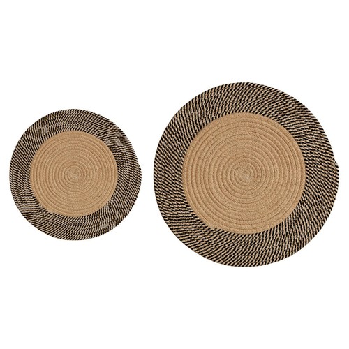 Tapis rond tressé jute - rond,