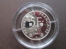 5 FRS  Argent BE 1989 " TOUR EIFFEL "