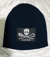 Bonnet  Logo  Sea Shepherd Brodé, bonnet Sans Ourlet, Taille unique, Bleu, NEUF