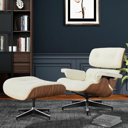 Walnut cream eams lounge - cream,