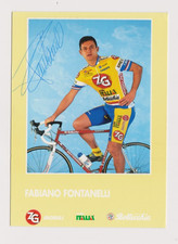 CYCLISME carte cycliste FABIANO FONTANELLI équipe ZG MOBILI SELLE ITALIA Signée