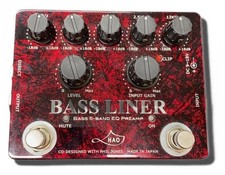 Pédale de préampli HAO BASS LINER Red Storm 3825 testée et fonctionnelle