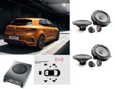 Set Focal À L'Intérieur 8.1 pour Megane IV Rs Plug Et Play + Caisson de Basse