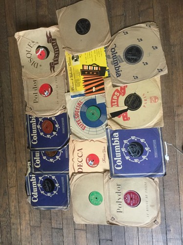 Lot disques t - disques, 78