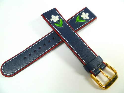 Bracelet montre 18mm bleu - bracelet,