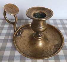 Ancien bougeoir à main rat de