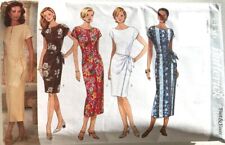 V?4436 PATRON BUTTERICK 5 CREATIONS ROBE DRAPEE A LA TAILLE    40 AU 44