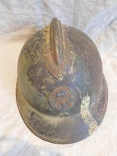 FRANCE 39-45 : COQUE CASQUE ADRIAN Mle 26 CAMOUFLE / AUTHENTIQUE