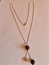 Gucci Bamboo Brit Heart 925 sterling silver pendant necklace. Unisex 