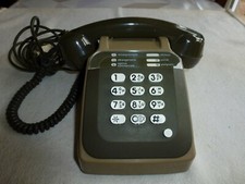 ANCIEN TELEPHONE S 63 MARRON A TOUCHES FONCTIONNE
