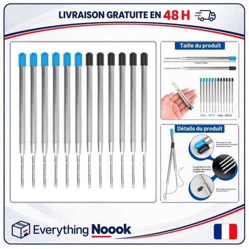 Recharges stylo bille - stylo, à