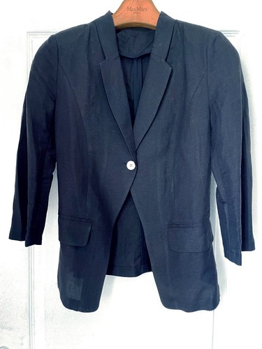 Veste bleu marine 100 - bleu, 100%lin