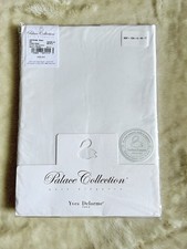 YVES DELORME CAPRI400 BLANC drap housse / fitted sheet 100 cm * 200 cm neuf