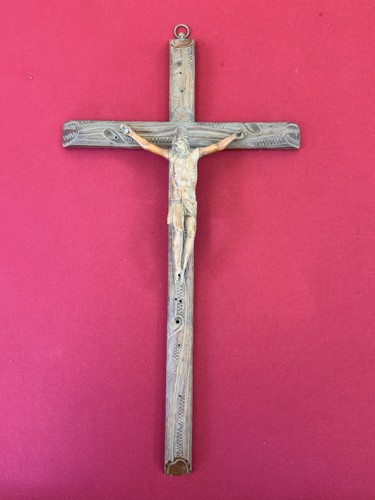 Crucifix mural ancien - mural,