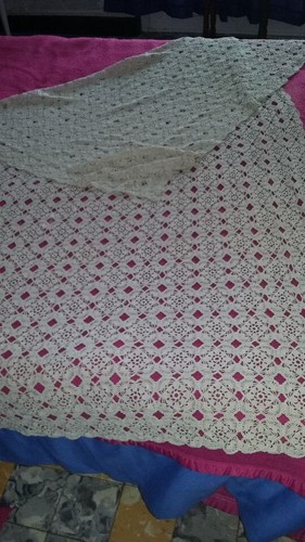 Dessus lit crochet - dessus, au