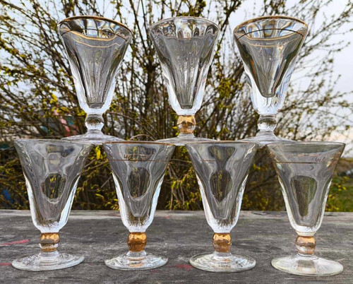 Vintage verres pied - à,