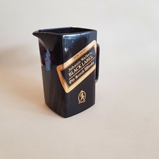 Carafe pichet céramique noire Johnnie Walker Black Label Whisky - Made in France