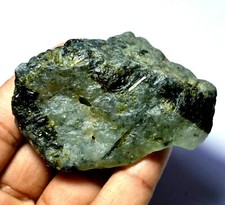 545.30 CT Naturel Africain Vert Prehnite non Traité Haut Qualité Spécimen