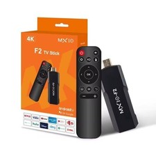 Smart TV Stick Android 14.0 4K avec télécommande lecteur multimédia HD double WiFi 2.4G+5G
