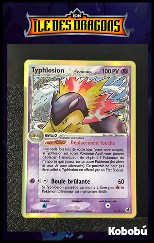 Carte pokémon typhlosion - carte,