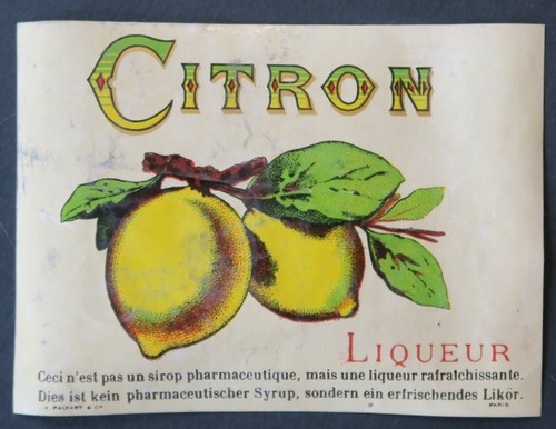 Ancienne étiquette citron - ancienne,