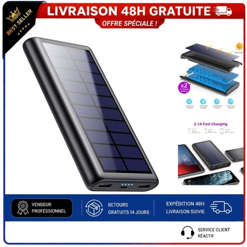 Batterie externe solaire - batterie,