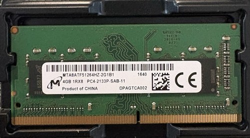 Barrette mémoire ram 4go - mémoire,