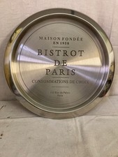 plateau en inox "bistrot de