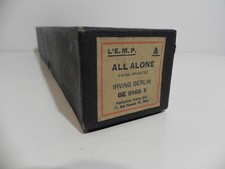 Rouleau perforé Piano Mecanique EMP ALL ALONE valse chantée IRVING BERLIN