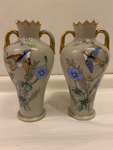 Pair french enameled - french,