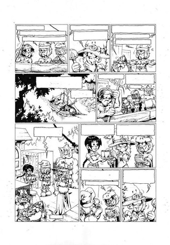 Planche originale le - bd,