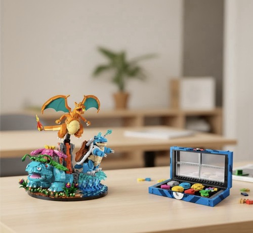 Lego pokemon starter - pokemon, +