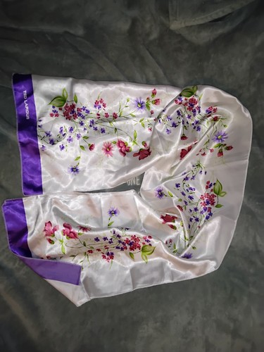Foulard rectangulaire fleurs - rectangulaire, a