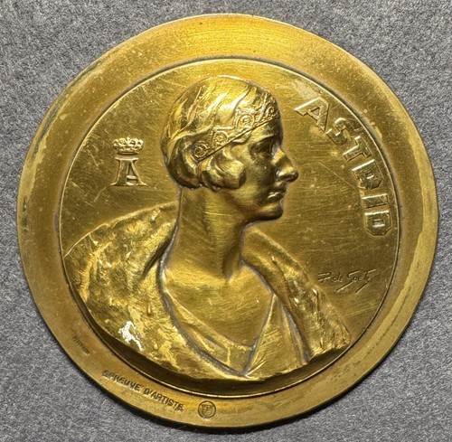 Médaille belge reine - médaille, astrid