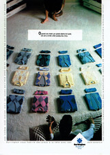 publicité Advertising  0922  1987 Burlington  the sign of style pulls chaussette