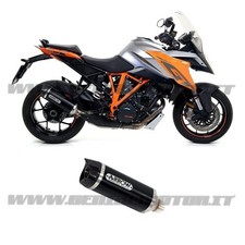 Pot D'Echappement Arrow Race tech AKN Alu Noir Ktm 1290 Superduke Gt 2017 > 2020
