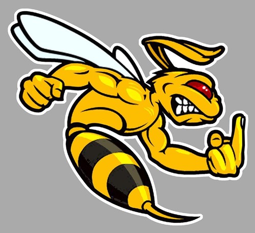 Vespa right bee sticker - right,