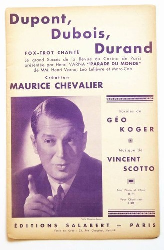 Partition vintage sheet - , music