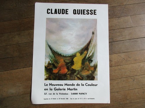 Affiche exposition claude - affiche,