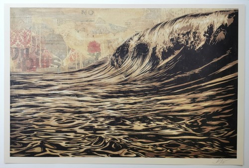 Shepard fairey dark wave - dark,
