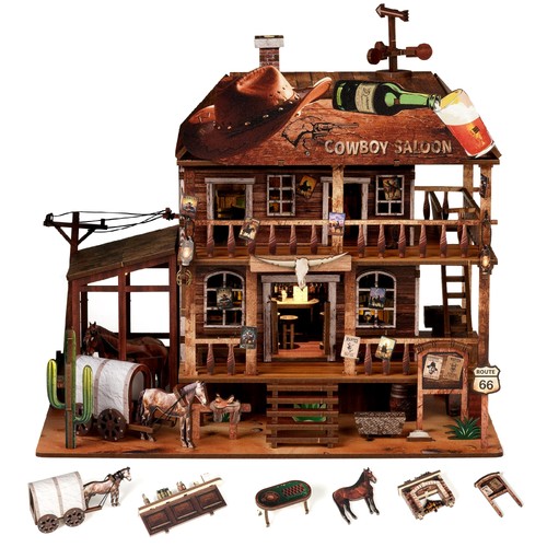 Cowboy saloon miniature kit - saloon,