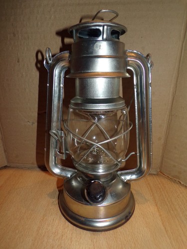 Lampe tempête grise métal - métal, 24