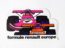 AUTOCOLLANT / STICKER - RENAULT FORMULE RENAULT EUROPE / MICHELIN - 