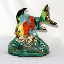 poisson en faience, céramique signé Vallauris cendrier, vide poches 
