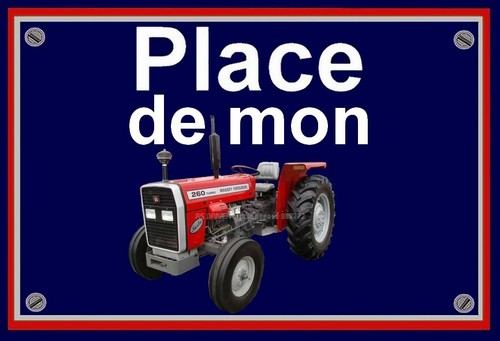 Plaque place mon - ", de